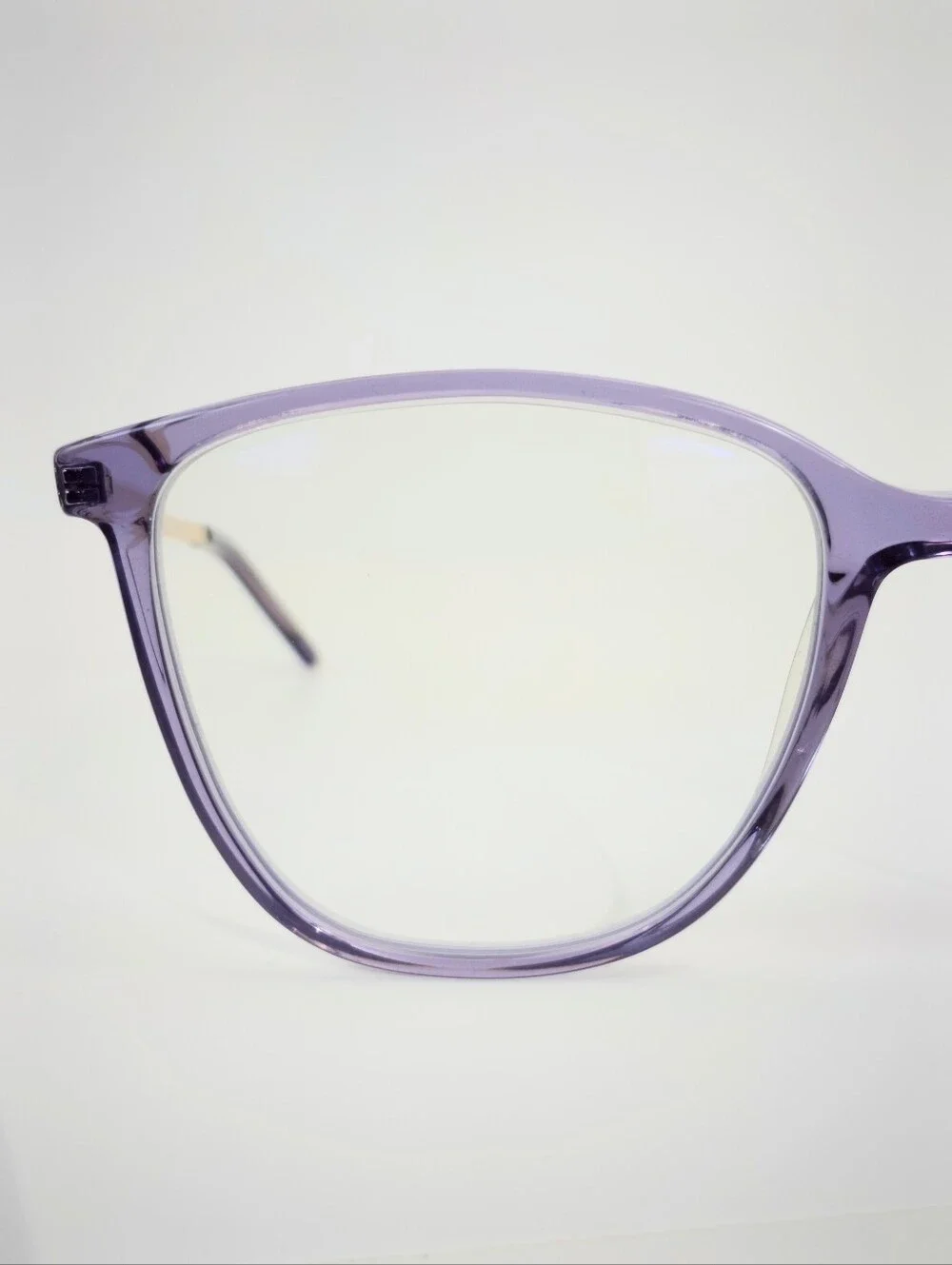Aroma. Purple Transparent Lavender Gold Frame. Women